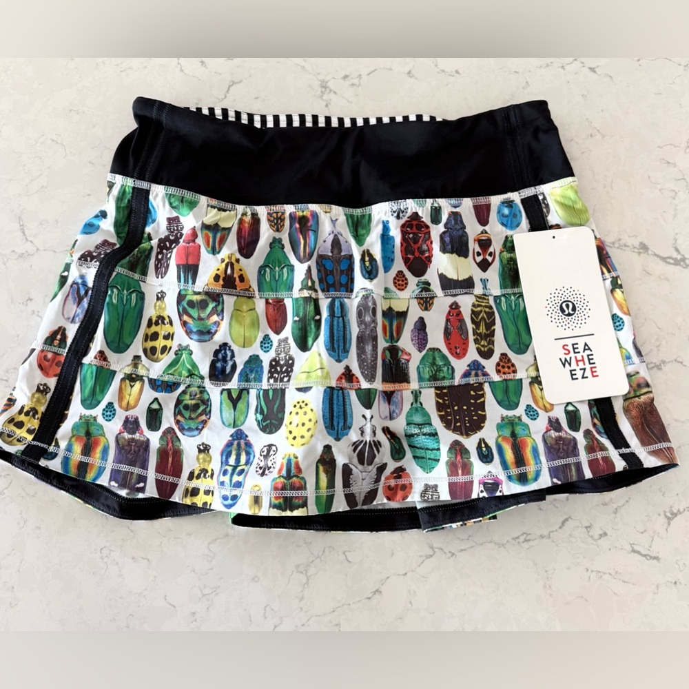 Lululemon Seawheeze Bugs Skirt Pace Rival Size 4 NEW With Tag RARE